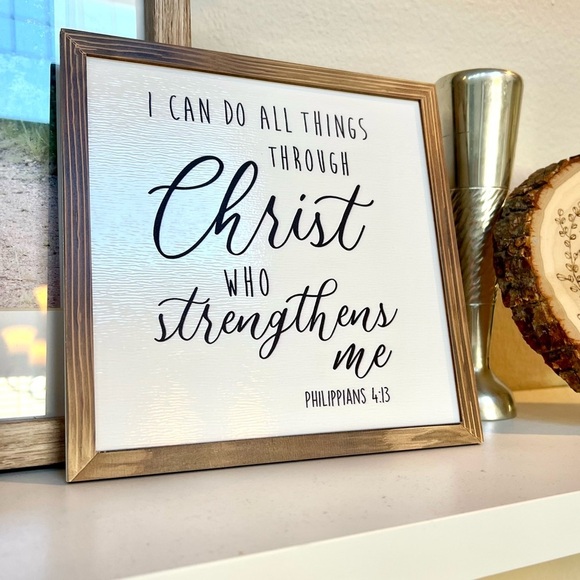 Christian Scripture Wooden Decor - Picture 1 of 7